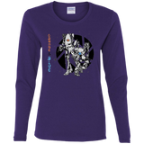 T-Shirts Purple / S Orange and Blue Women's Long Sleeve T-Shirt