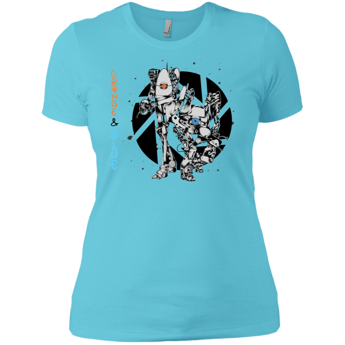 T-Shirts Cancun / X-Small Orange and Blue Women's Premium T-Shirt