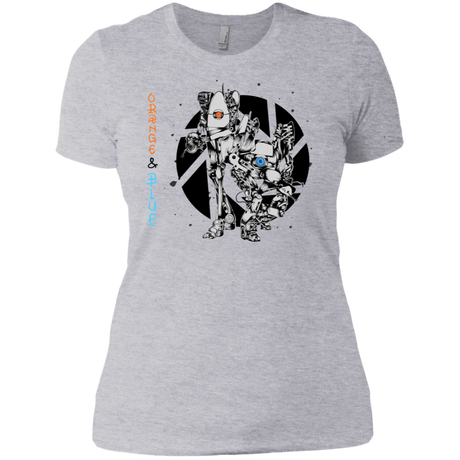T-Shirts Heather Grey / X-Small Orange and Blue Women's Premium T-Shirt