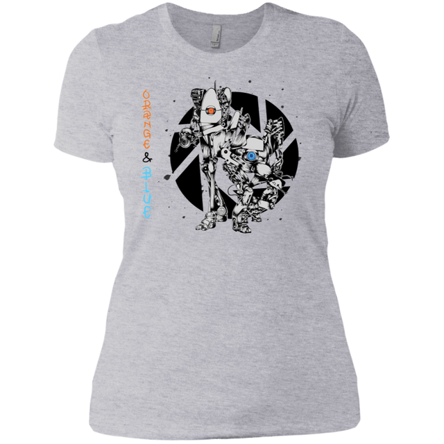 T-Shirts Heather Grey / X-Small Orange and Blue Women's Premium T-Shirt