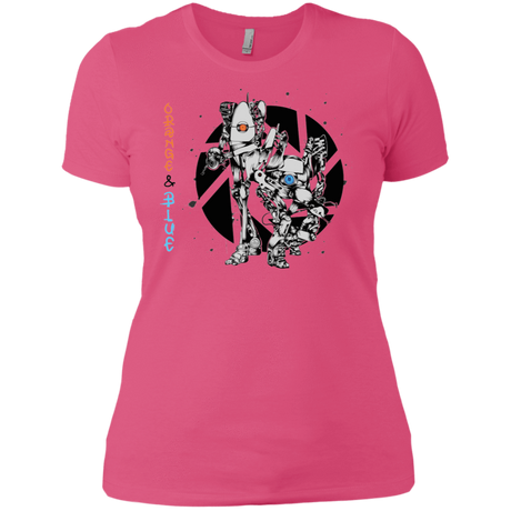 T-Shirts Hot Pink / X-Small Orange and Blue Women's Premium T-Shirt