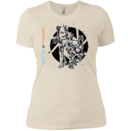 T-Shirts Ivory/ / X-Small Orange and Blue Women's Premium T-Shirt