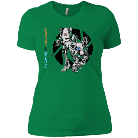 T-Shirts Kelly Green / X-Small Orange and Blue Women's Premium T-Shirt