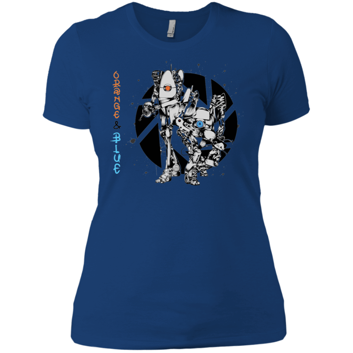 T-Shirts Royal / X-Small Orange and Blue Women's Premium T-Shirt