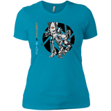 T-Shirts Turquoise / X-Small Orange and Blue Women's Premium T-Shirt