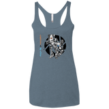 T-Shirts Indigo / X-Small Orange and Blue Women's Triblend Racerback Tank