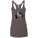 T-Shirts Macchiato / X-Small Orange and Blue Women's Triblend Racerback Tank