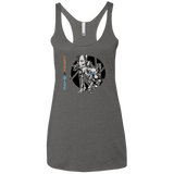 T-Shirts Premium Heather / X-Small Orange and Blue Women's Triblend Racerback Tank