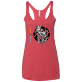 T-Shirts Vintage Red / X-Small Orange and Blue Women's Triblend Racerback Tank