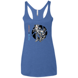 T-Shirts Vintage Royal / X-Small Orange and Blue Women's Triblend Racerback Tank