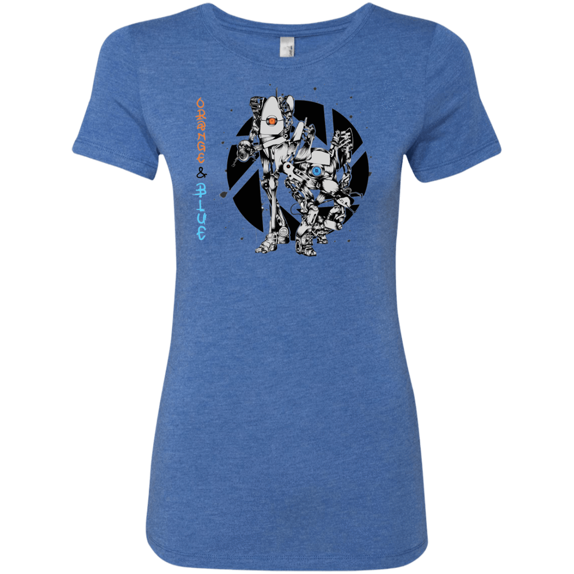 T-Shirts Vintage Royal / S Orange and Blue Women's Triblend T-Shirt