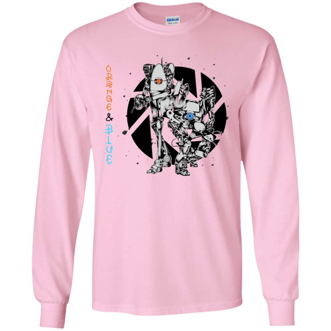 T-Shirts Light Pink / YS Orange and Blue Youth Long Sleeve T-Shirt