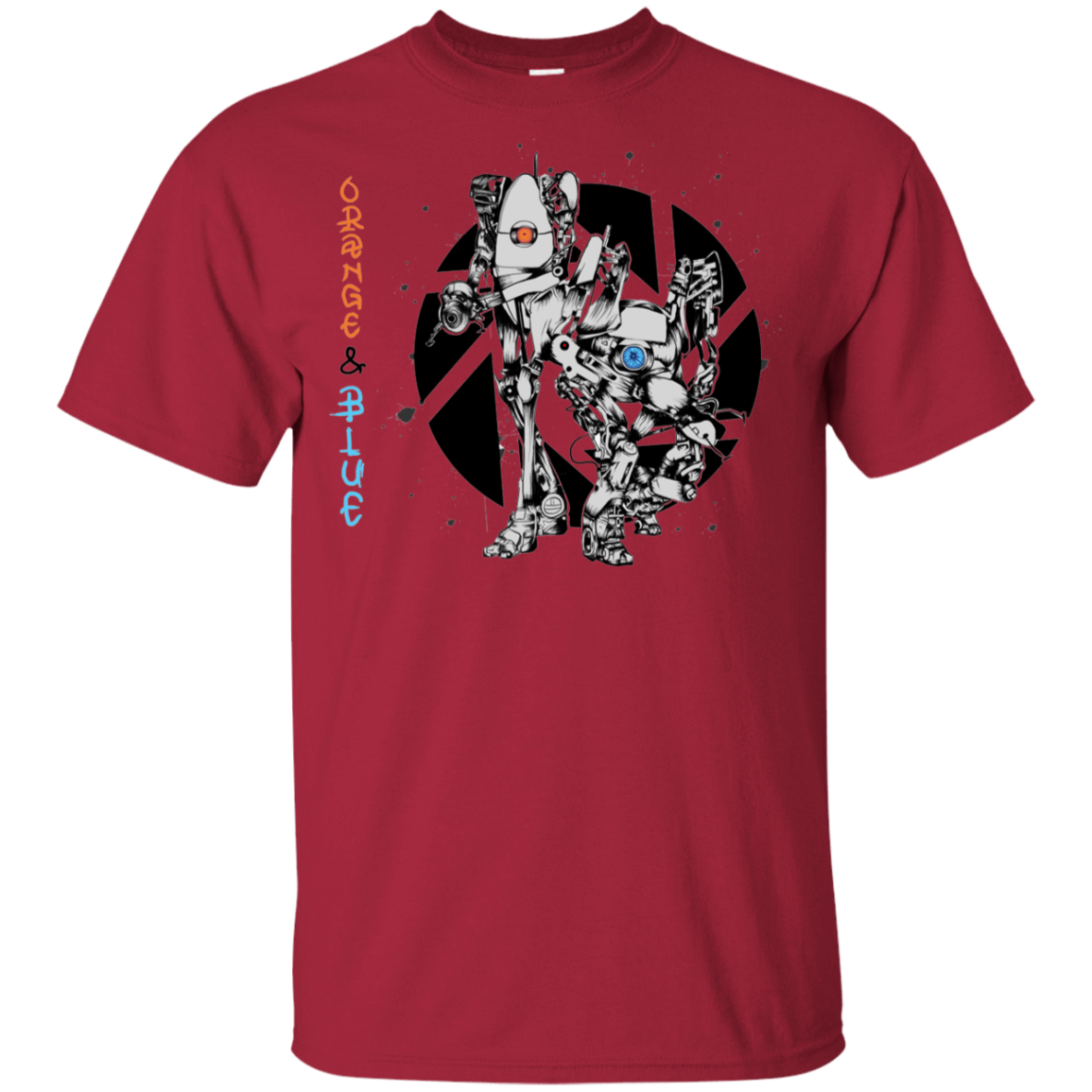 T-Shirts Cardinal / YXS Orange and Blue Youth T-Shirt