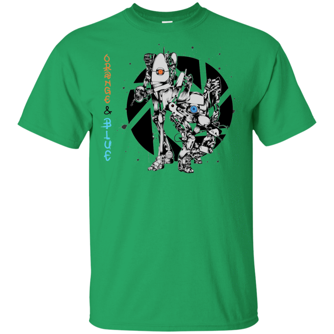 T-Shirts Irish Green / YXS Orange and Blue Youth T-Shirt