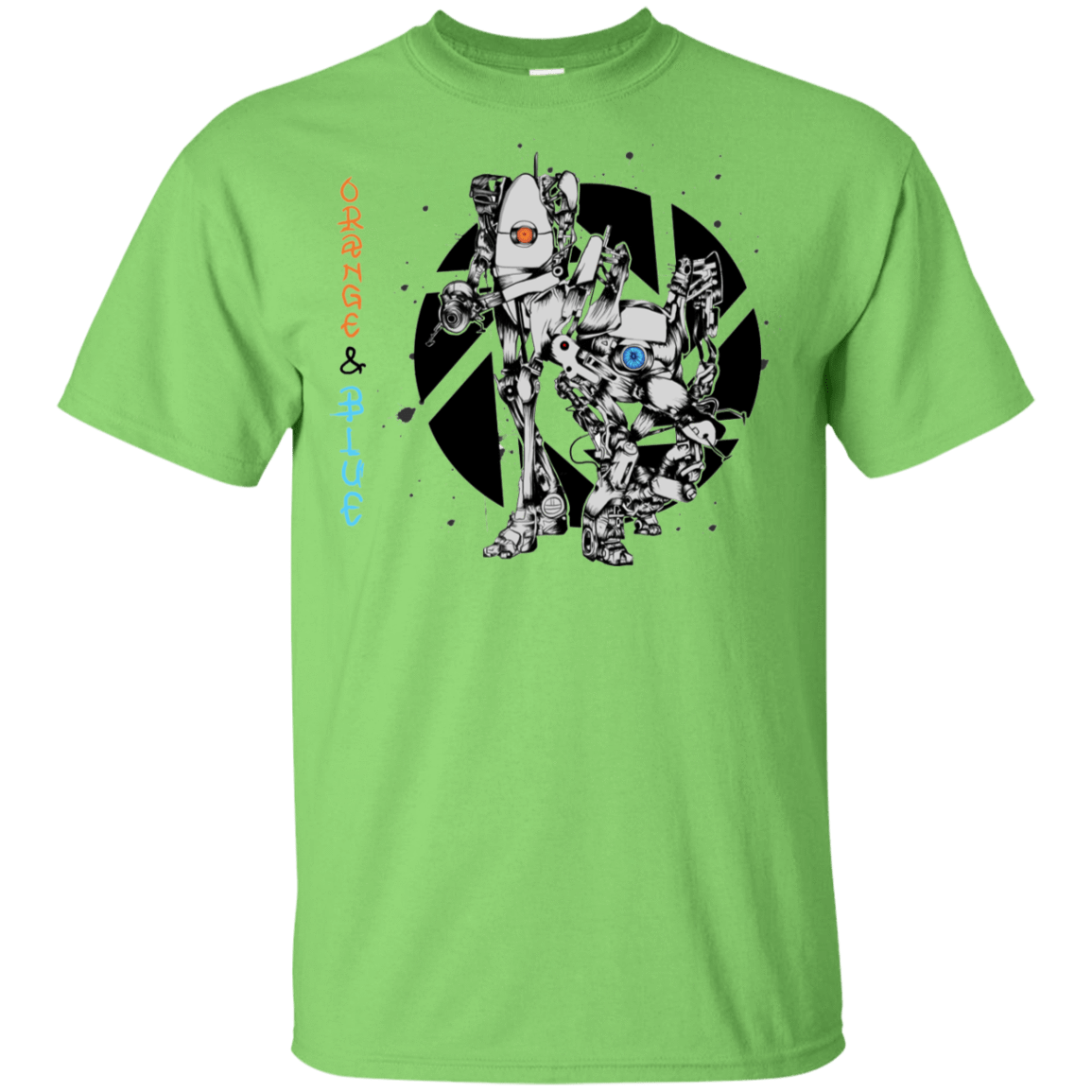 T-Shirts Lime / YXS Orange and Blue Youth T-Shirt