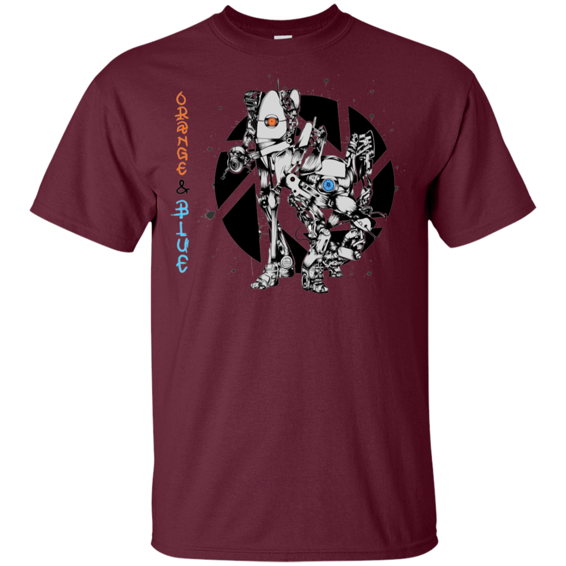 T-Shirts Maroon / YXS Orange and Blue Youth T-Shirt