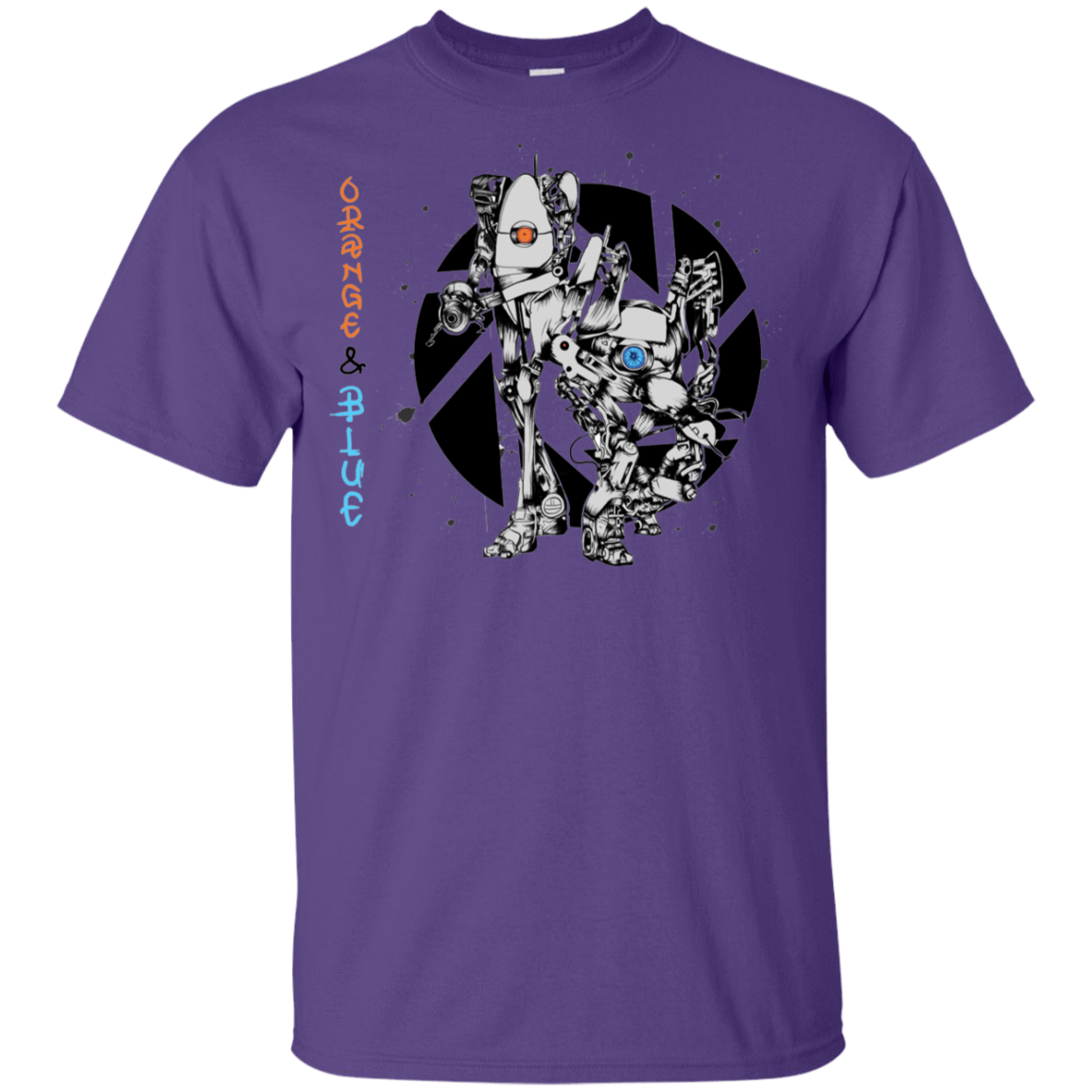 T-Shirts Purple / YXS Orange and Blue Youth T-Shirt