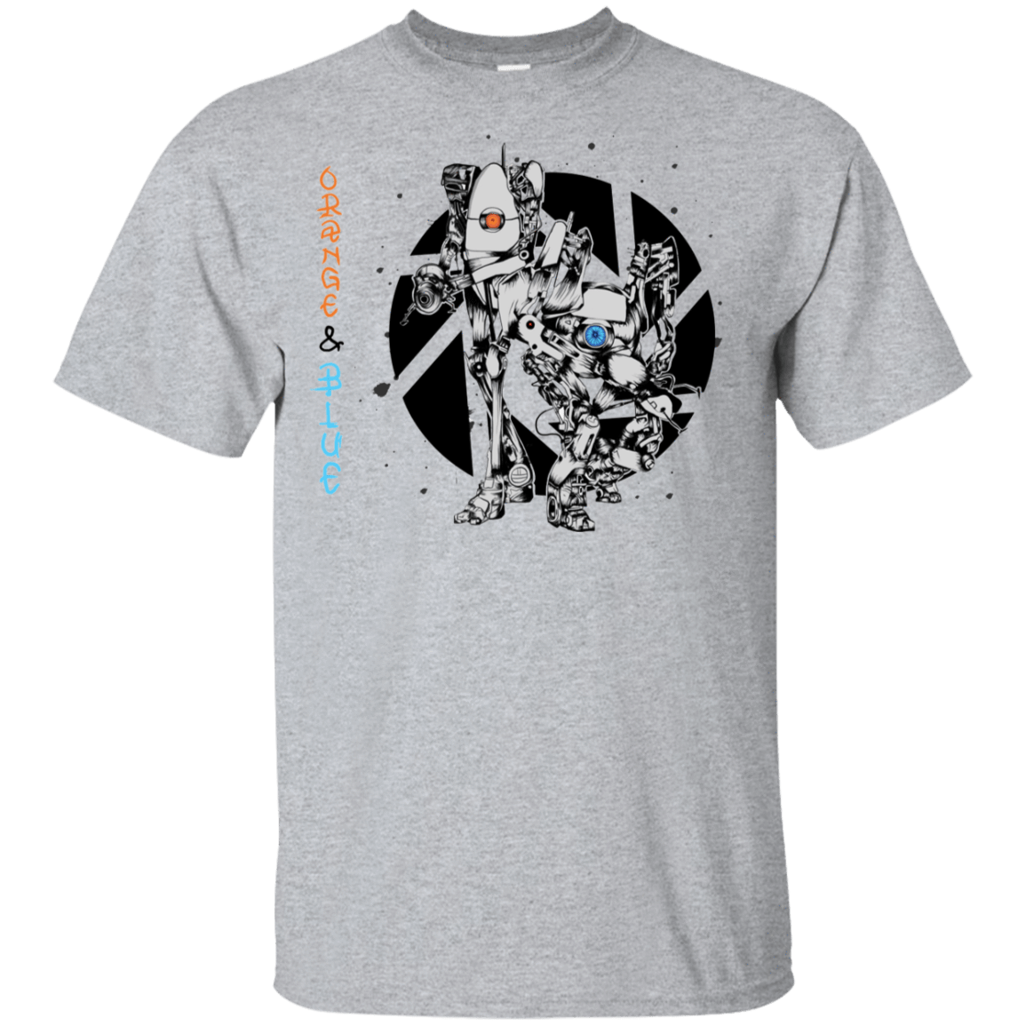 T-Shirts Sport Grey / YXS Orange and Blue Youth T-Shirt