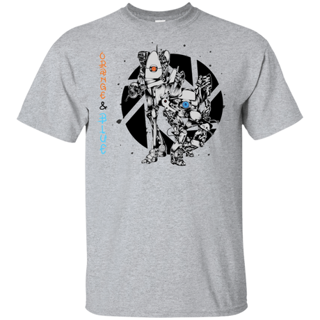 T-Shirts Sport Grey / YXS Orange and Blue Youth T-Shirt