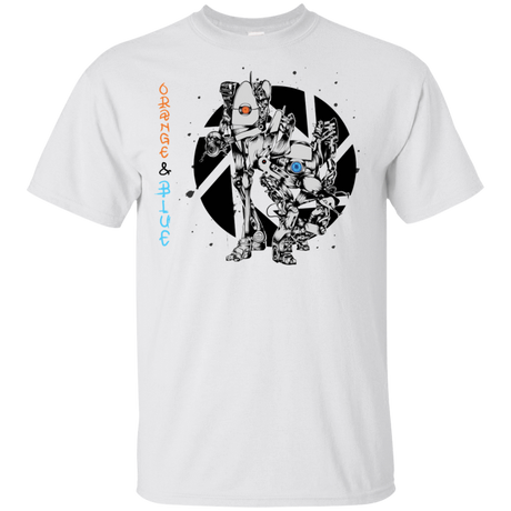 T-Shirts White / YXS Orange and Blue Youth T-Shirt