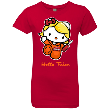 T-Shirts Red / YXS Orange is the New Cat Girls Premium T-Shirt