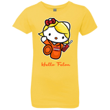 T-Shirts Vibrant Yellow / YXS Orange is the New Cat Girls Premium T-Shirt