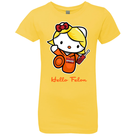 T-Shirts Vibrant Yellow / YXS Orange is the New Cat Girls Premium T-Shirt