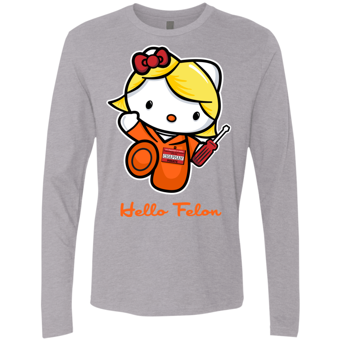 Orange is the New Cat Men's Premium Long Sleeve