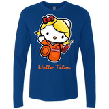 T-Shirts Royal / Small Orange is the New Cat Men's Premium Long Sleeve