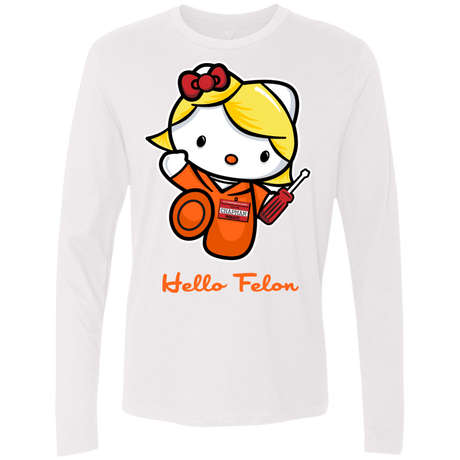 T-Shirts White / Small Orange is the New Cat Men's Premium Long Sleeve