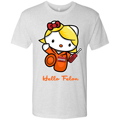 T-Shirts Heather White / Small Orange is the New Cat Men's Triblend T-Shirt