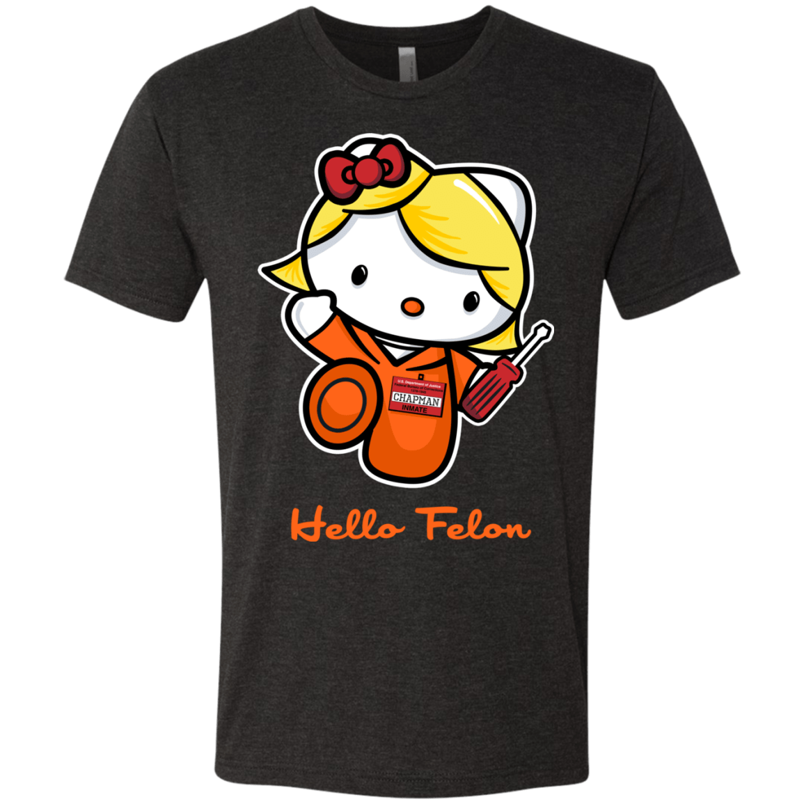 T-Shirts Vintage Black / Small Orange is the New Cat Men's Triblend T-Shirt