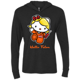 T-Shirts Vintage Black / X-Small Orange is the New Cat Triblend Long Sleeve Hoodie Tee