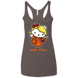 T-Shirts Macchiato / X-Small Orange is the New Cat Women's Triblend Racerback Tank