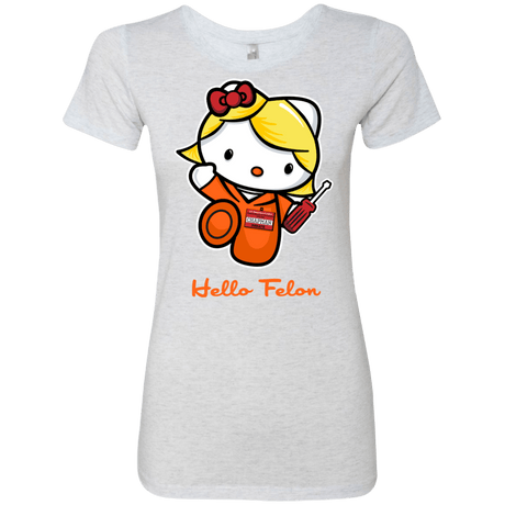 T-Shirts Heather White / Small Orange is the New Cat Women's Triblend T-Shirt