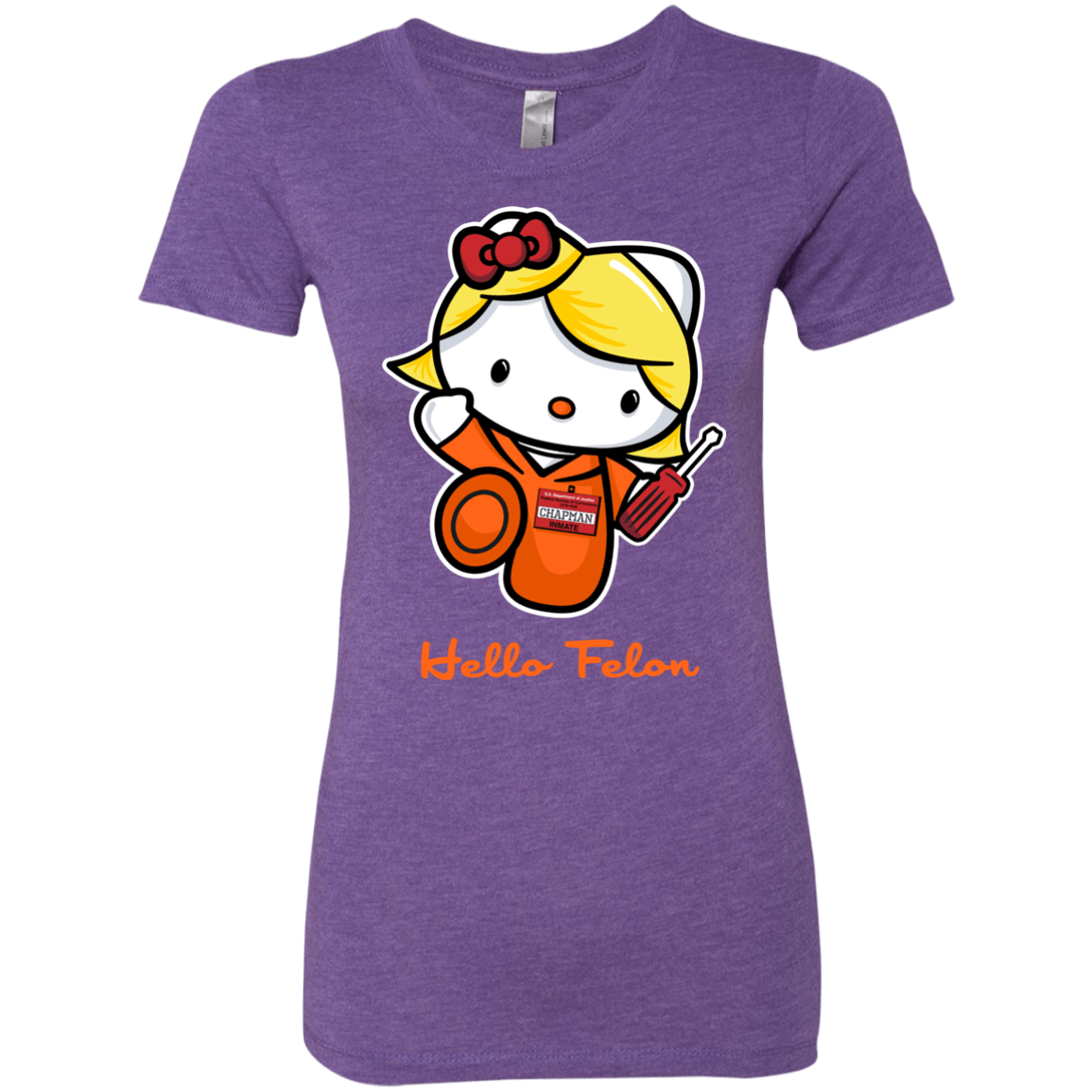 T-Shirts Purple Rush / Small Orange is the New Cat Women's Triblend T-Shirt