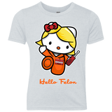 T-Shirts Heather White / YXS Orange is the New Cat Youth Triblend T-Shirt