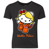 T-Shirts Vintage Black / YXS Orange is the New Cat Youth Triblend T-Shirt