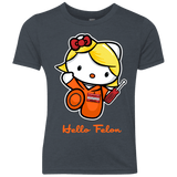 T-Shirts Vintage Navy / YXS Orange is the New Cat Youth Triblend T-Shirt