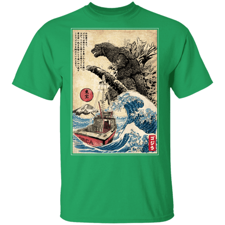 T-Shirts Irish Green / S Orca in Japan Woodblock T-Shirt