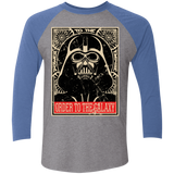 T-Shirts Premium Heather/Vintage Royal / X-Small Order to the galaxy Men's Triblend 3/4 Sleeve