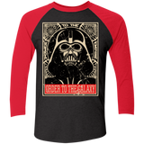 T-Shirts Vintage Black/Vintage Red / X-Small Order to the galaxy Men's Triblend 3/4 Sleeve