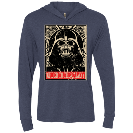T-Shirts Vintage Navy / X-Small Order to the galaxy Triblend Long Sleeve Hoodie Tee