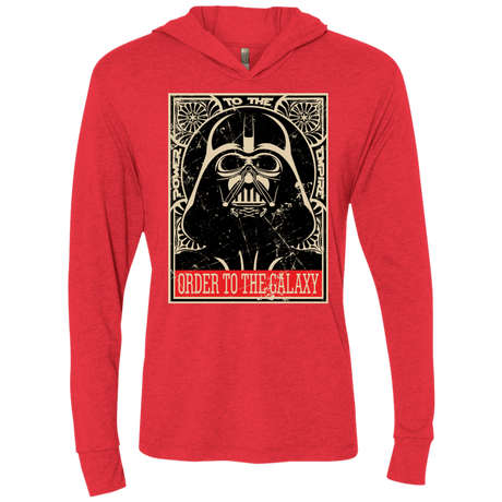 T-Shirts Vintage Red / X-Small Order to the galaxy Triblend Long Sleeve Hoodie Tee