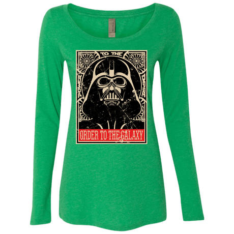 T-Shirts Envy / S Order to the galaxy Women's Triblend Long Sleeve Shirt