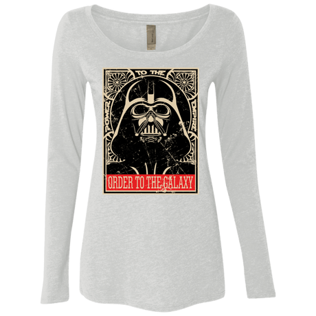 T-Shirts Heather White / S Order to the galaxy Women's Triblend Long Sleeve Shirt