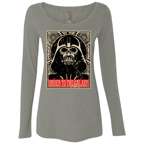 T-Shirts Venetian Grey / S Order to the galaxy Women's Triblend Long Sleeve Shirt