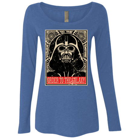 T-Shirts Vintage Royal / S Order to the galaxy Women's Triblend Long Sleeve Shirt