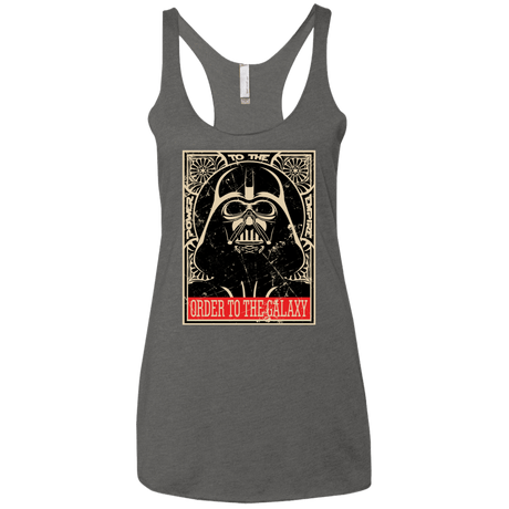 T-Shirts Premium Heather / X-Small Order to the galaxy Women's Triblend Racerback Tank