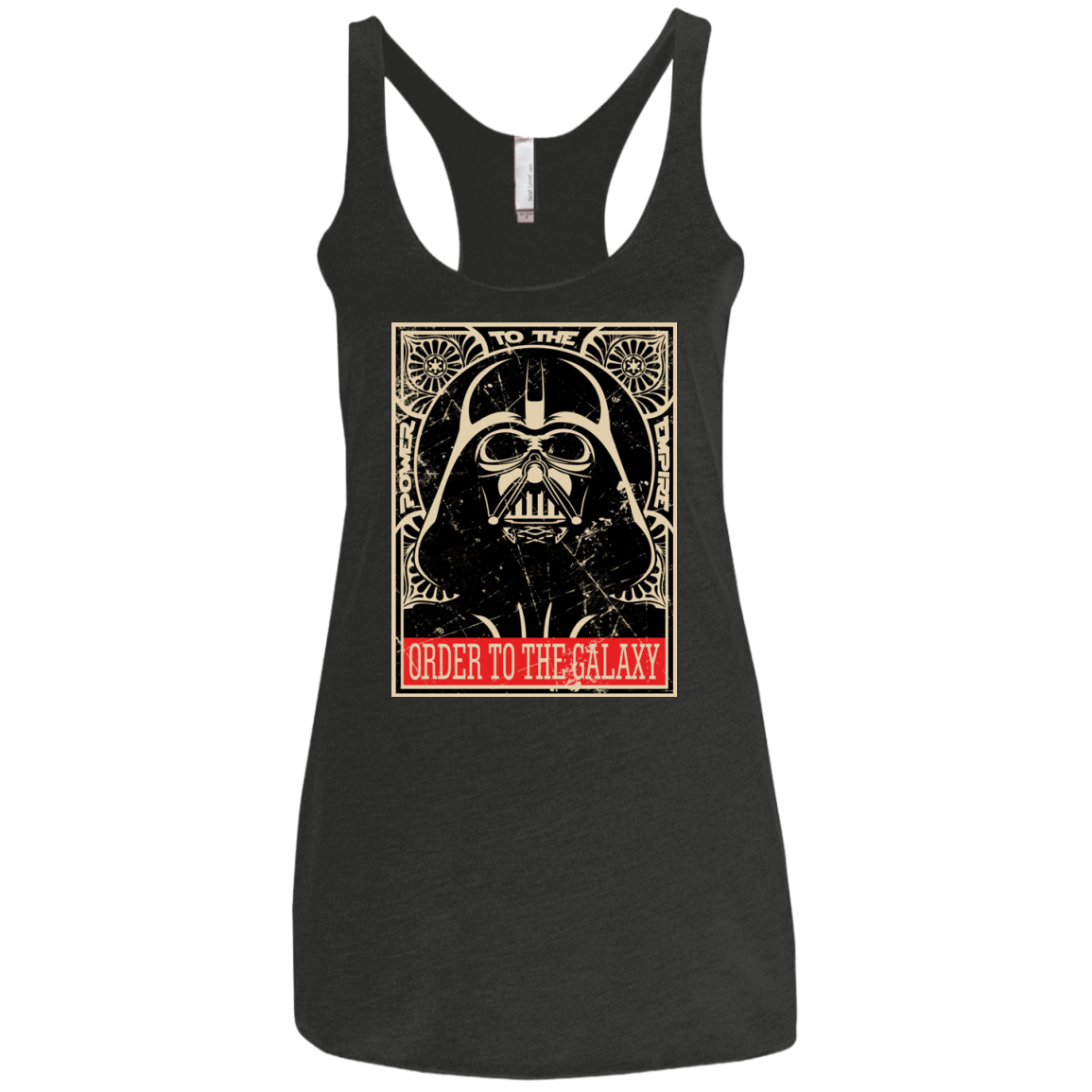 T-Shirts Vintage Black / X-Small Order to the galaxy Women's Triblend Racerback Tank